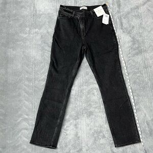 A&F NWT The '90s Straight Ultra High Rise Criss-Cross Waist Jeans